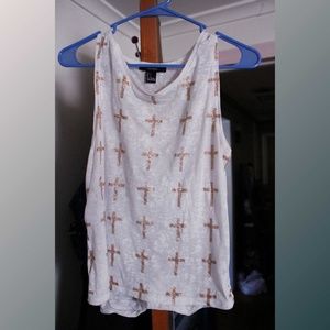 White F21 Cross Tank